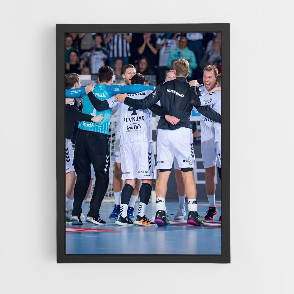 Poster La Victoire des Joueurs – affiche Handball (vue 2)